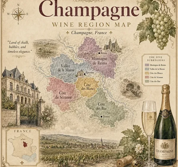  Champagne Wine Region Map: Vineyards & Subregions